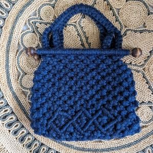 Vintage Hand Knit Bag